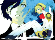 The protagonist and Aigis