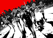 Illustration of the Phantom Thieves of Hearts