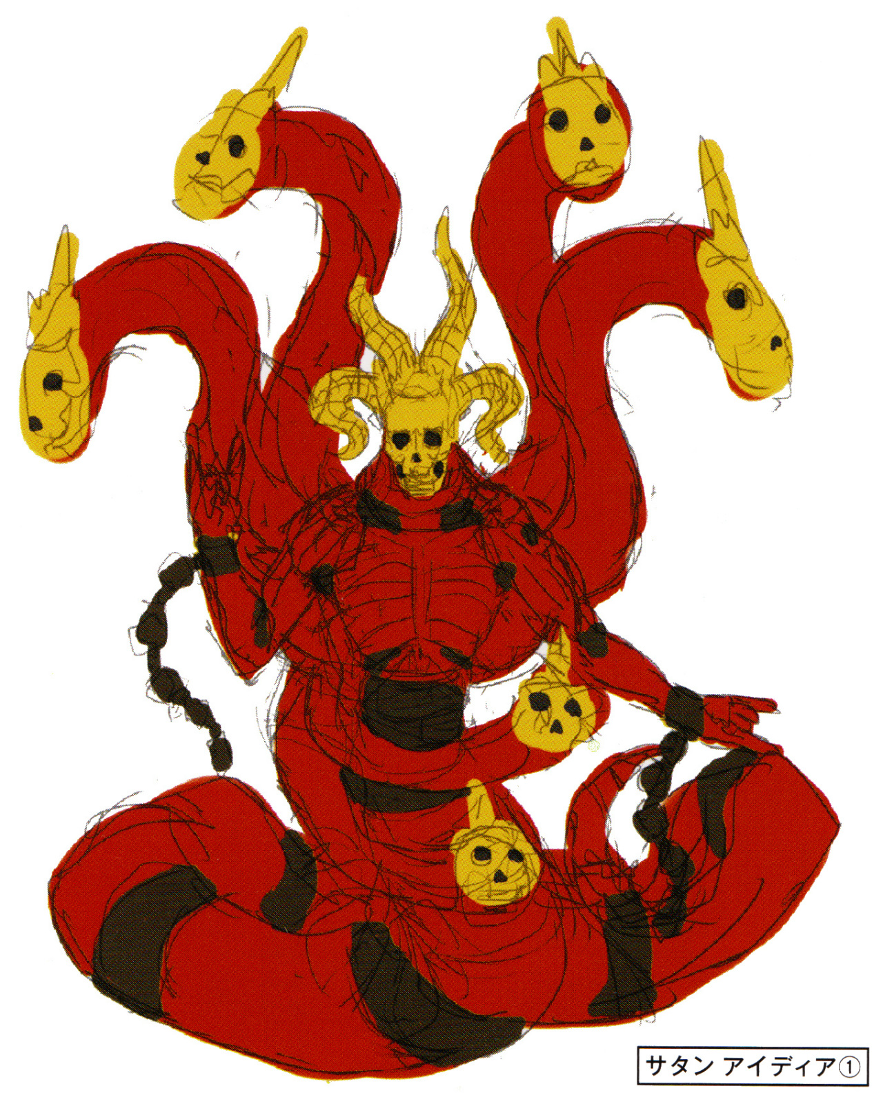 Xenomorph Satan with 6 tits Satan. the different concept art Satan would ha...