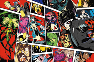 Persona 5 Official Design Work key visual by Shigenori Soejima