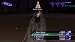 Stone Gaze being used in Shin Megami Tensei III: Nocturne.