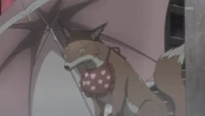 Fox with Nanako's Loveline umbrella.