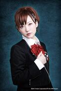 The female protagonist as she appears in Persona 3: the Weird Masquerade -Ao no Kakusei-