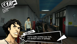 "You're really pushing your luck, you defiant piece of garbage