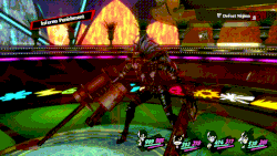 Inferno Punishment being cast in Persona 5 Royal.