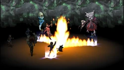 Towering Inferno being cast in Persona 2: Innocent Sin.