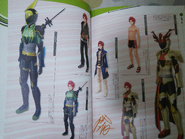 Concept art of Touma's Costumes