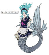 Mermaid's 2nd concept artwork found in the Shin Megami Tensei IV: Apocalypse Official Art Book