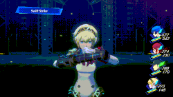 Swift Strike being cast in Persona 3 Reload.
