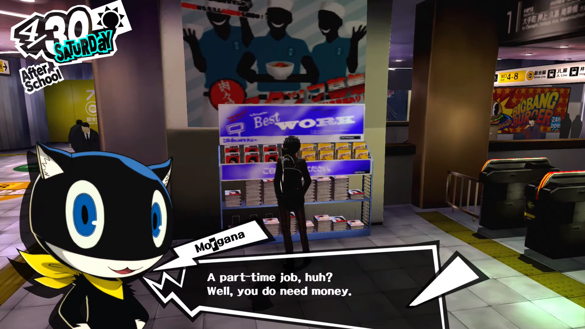 Persona 5 Royal - Beef bowl taking orders answers