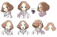 P5 cinematic expressions of Haru Okumura