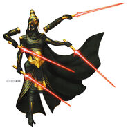 Official artwork of Vishnu-Flynn's second form as he appears in Shin Megami Tensei IV Apocalypse