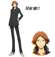Yousuke's design in Persona 4 The Golden Animation