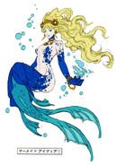 Mermaid's 1st concept artwork found in the Shin Megami Tensei IV: Apocalypse Official Art Book