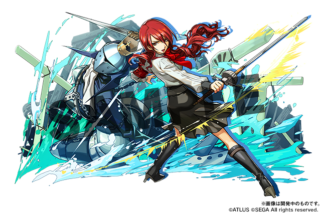 kirijou mitsuru and artemisia (persona and 2 more) drawn by kazanami