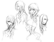 Early concept art for Mitsuru