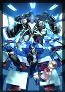 The protagonist, Thanatos, Yukari and Junpei