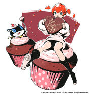 Valentine's Day Illustration of Morgana and Sophia (Tweet)