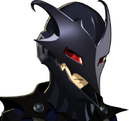 P5R Portrait Black Mask Disgusted