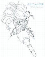 Concept anime sketch of Polydeuces in Persona 3 The Movie