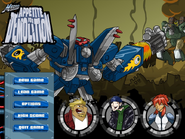 Main menu of the Cartoon Network flash game "Appetite for Destruction"