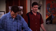 Megas XLR Poster was on the door in Two and a Half Men.