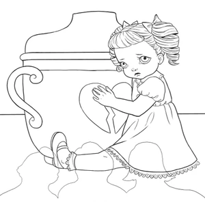 cry baby coloring book