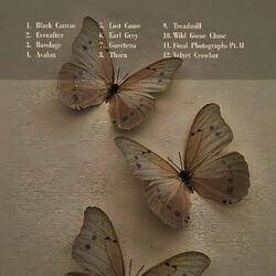 The tracklist/back cover of Everafter..