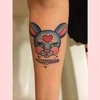 February 9, 2015: "💕🐰 tatty number 2 done by @linneatattoos 🐰💕"
