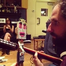 June 9, 2013: "@kaufyismynamo @littlebodybigheart in the studio"