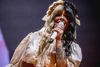 Black and blonde wig at The Trilogy Tour