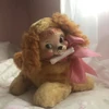 Vintage plush dog with rubber face US$65