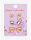 Heart Bow Earring Set