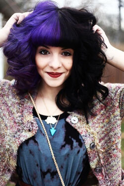 black purple hair tumblr