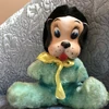Vintage plush body rubber face dog US$70