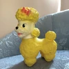 Vintage yellow squeaky poodle US$80