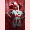 July 9, 2014: "🎈🎈🎈🎈🎈🎈 @dolleyesny suck it conversation heart piece from valentines day💕 @itsstellarose glitter bow (without the kiss me heart patch) @limecrimemakeup styletto lippy #limecrime"
