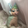 Vintage plush body rubber face bunny US$30