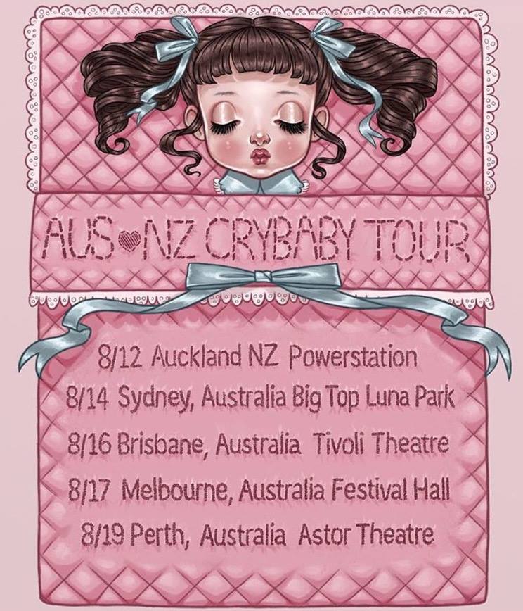 Cry Baby Australia and New Zealand Tour Melanie Martinez Wiki Fandom