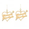 MM Heart Arrow Earrings