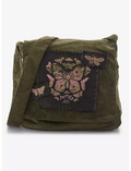 Portals Butterfly Corduroy Messenger Bag