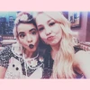 ~August 14, 2014: "I had dinner with this beautiful girl 💕 @raelynnofficial 💕✨ Excuse my hair. They decided to do their styling today hahaha 😂"