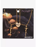 Portals Heart Dagger Best Friend Necklace Set