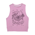 PINK HYPNOTIZED KNIT SWEATER VEST
