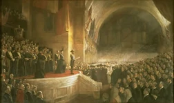 The Big Picture, the opening of the first Parliament of Australia on 9 May 1901, painted by Tom Roberts