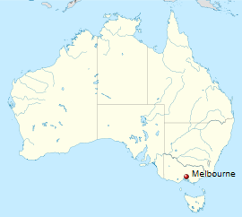 Melbourne located in Victoria