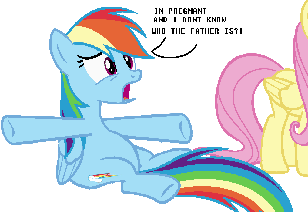 Rainbow dash have store a baby