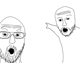 2 soyjaks pinting