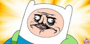 Finn the human with me gusta's face