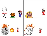 Fire Malleo setting another character on fire